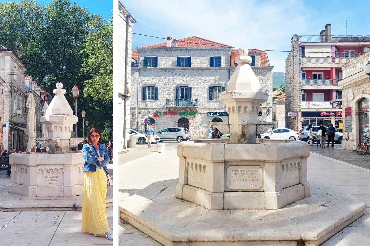 Trebinje, fountain in Jovan Dučić Street