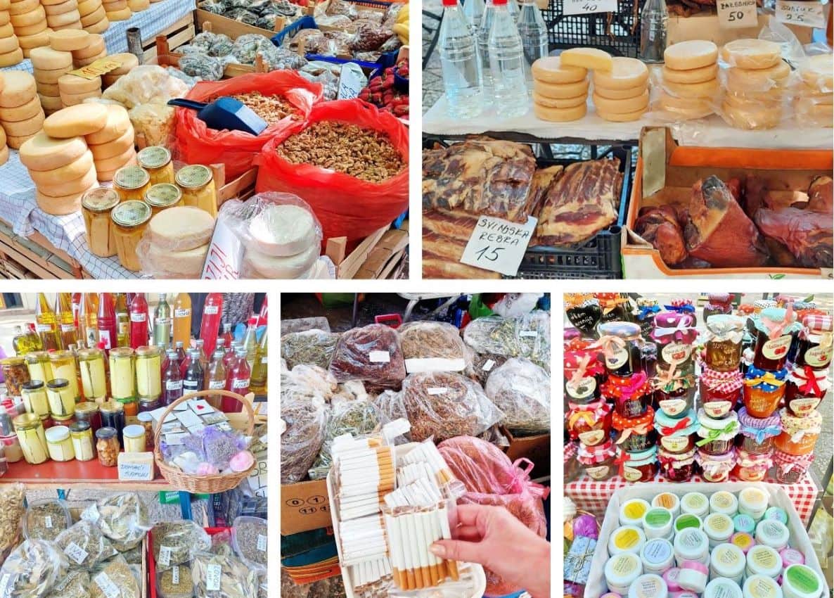Trebinje, the local products on Greenmarket
