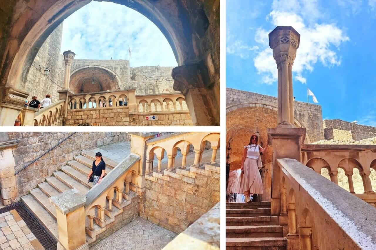 Dubrovnik, Stairs of the inner Pile Gate