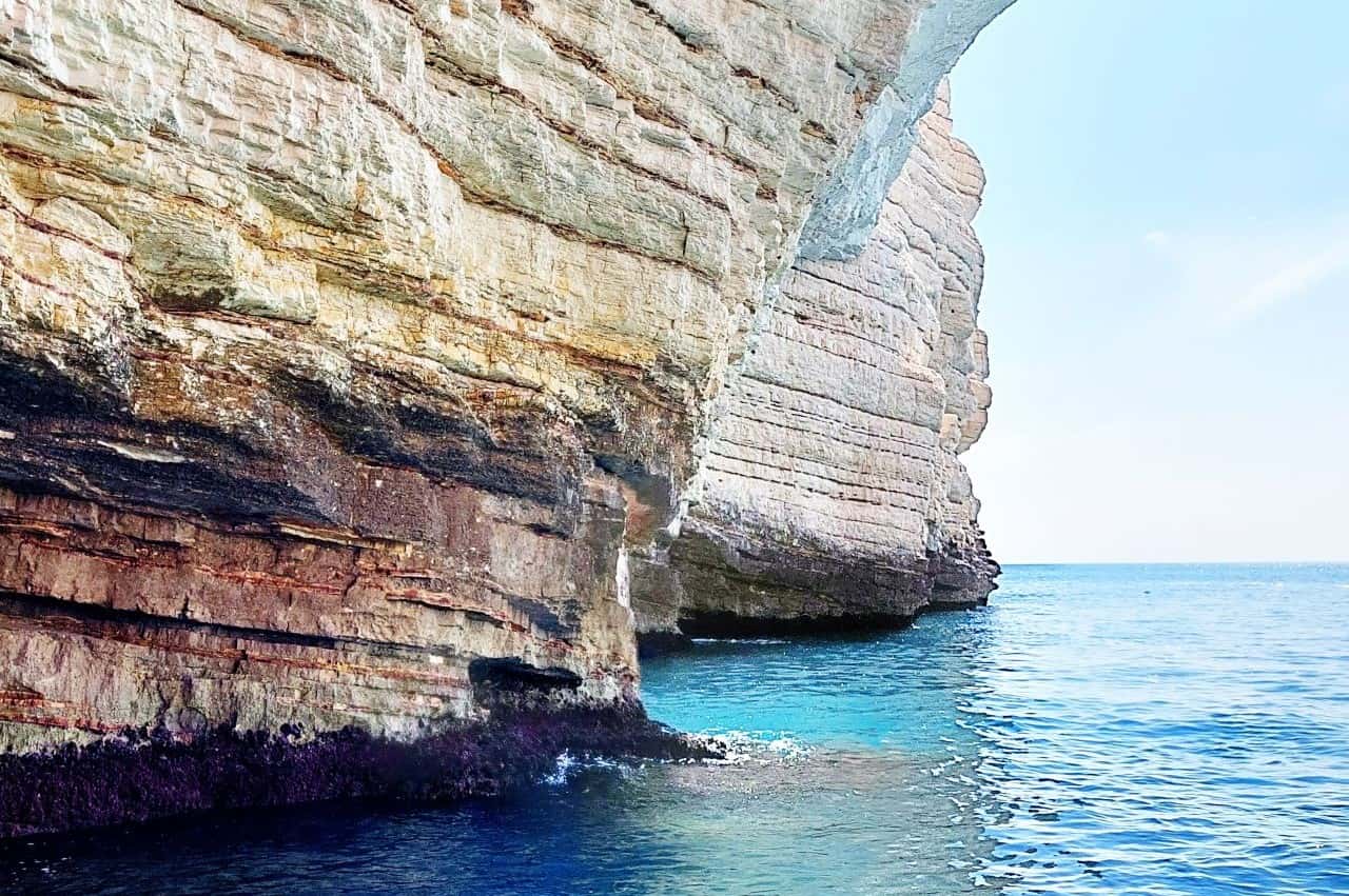Vieste Gargano Sea Caves Grotta dei Pomodori or Tomato Cave