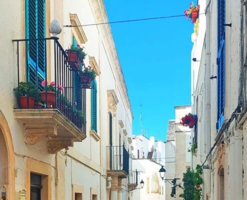 Locorotondo street, Puglia