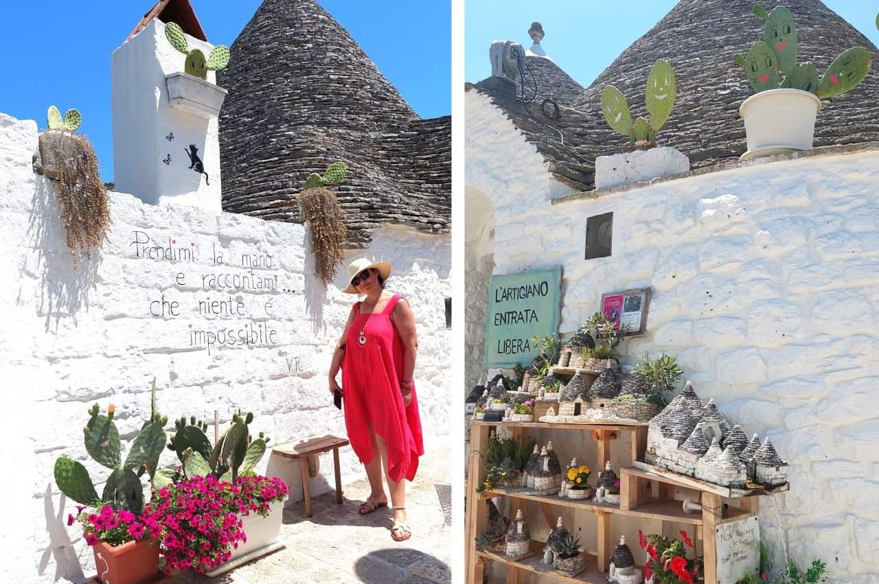 Alberobello, Il Trullo and a souvenir shop