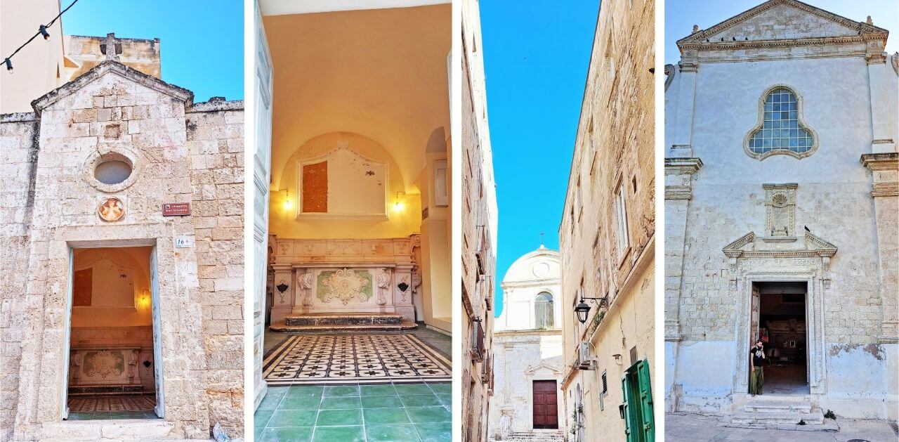 Monopoli: ChIesetta di San Giovanni, Chiesa di San Pietro, Chiesa San Salvatore