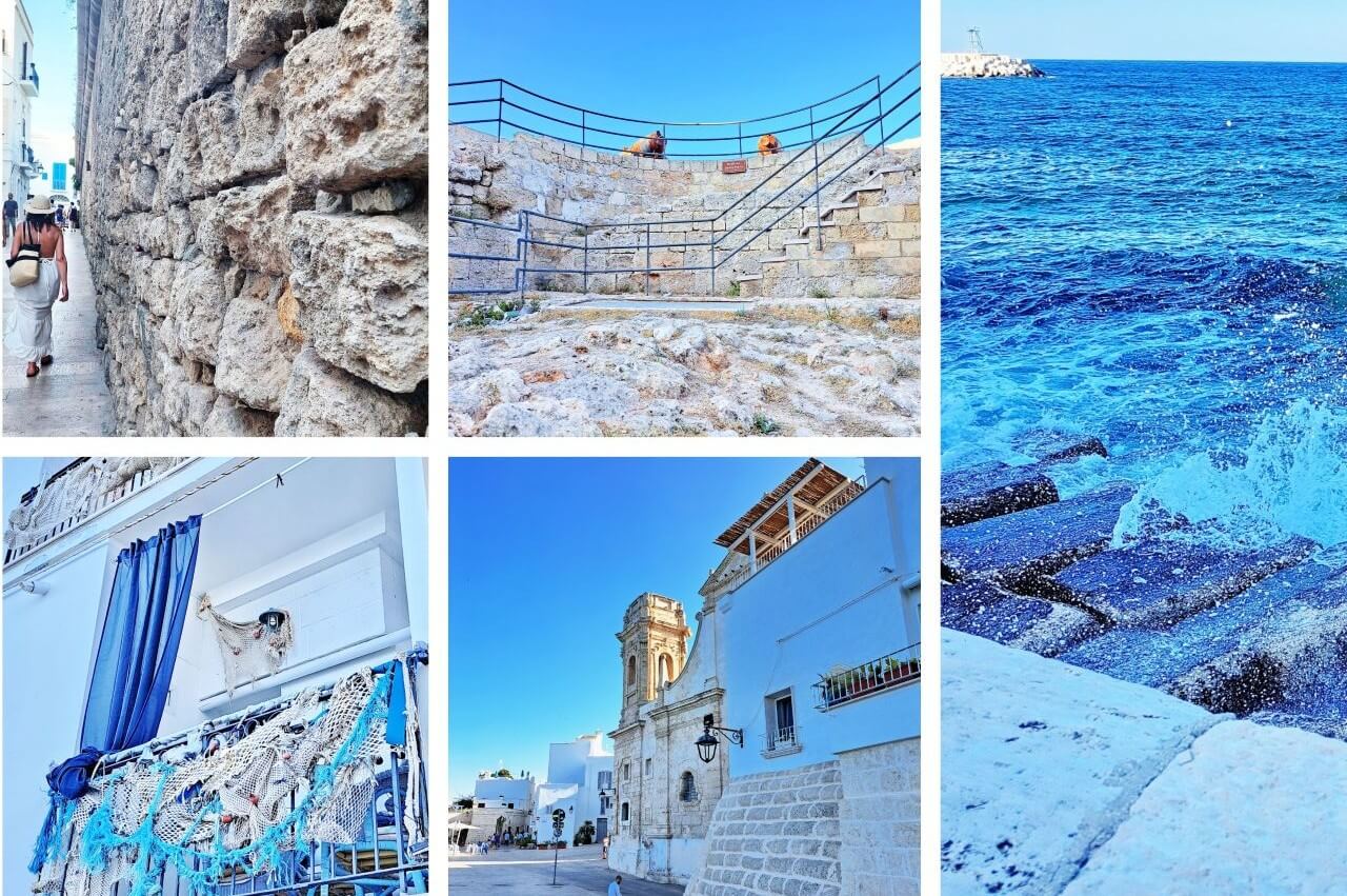 Monopoli, Lungomare Santa Maria, Bastion Santa Maria, Church of San Salvatore and the city wall