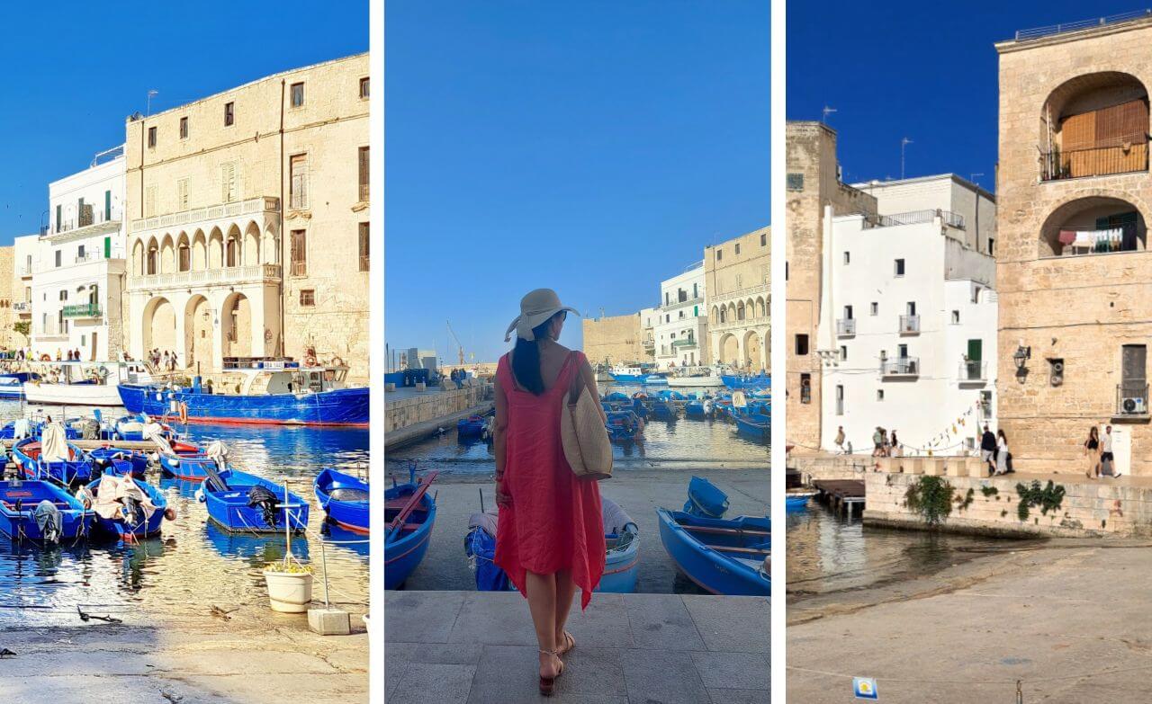 Monopoli, Porto Antico with fisherman s boat