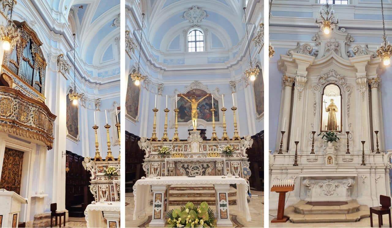 Monopoli, interior of the Chiesa di San Francesco Assisi, Puglia