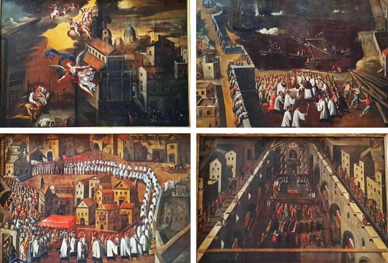 The Monopoli Cattedrale, canvases by Michelangelo Signorile, 1732