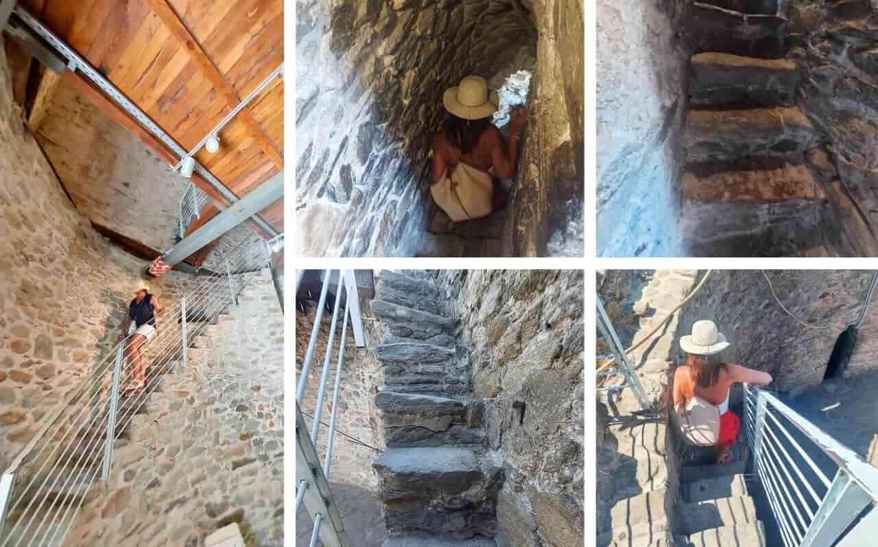 Kavala, Stairways in the tower of fortress