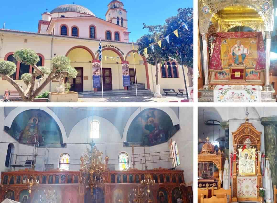 Kavala, inside of the Church of St. Nicholas