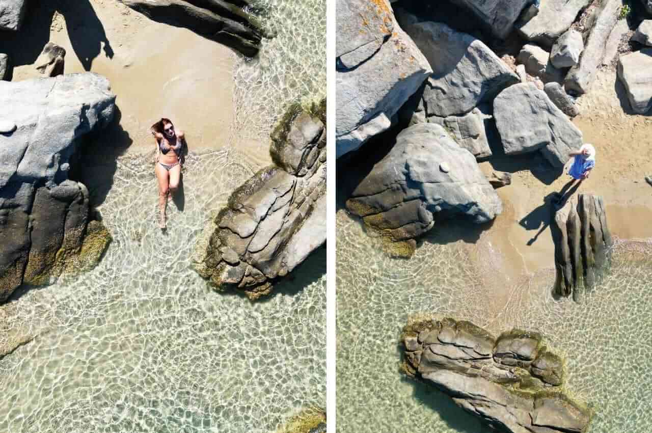 Shallow water of the Vrasidas Beach