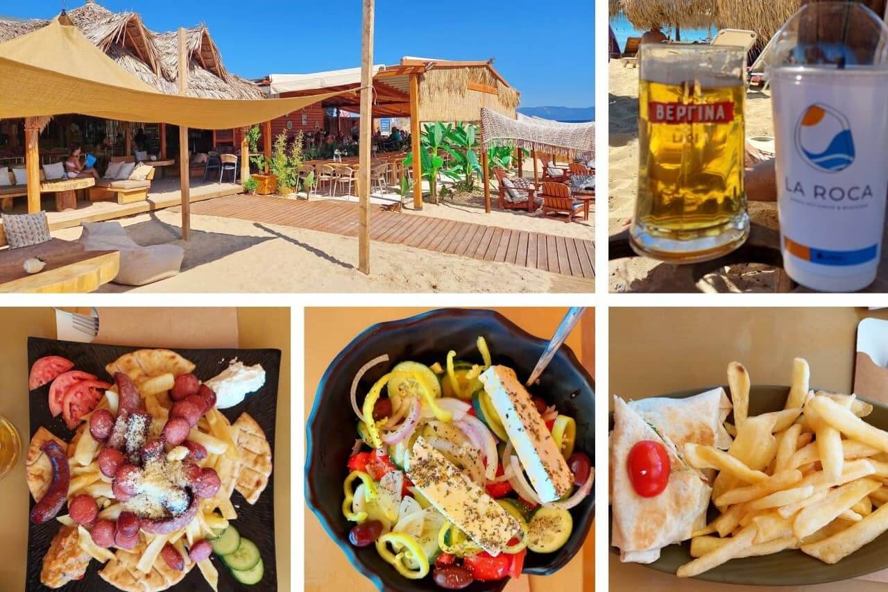 The Roca Beach Bar and restaurant, Ammolofi Beach, beaches near Kavala