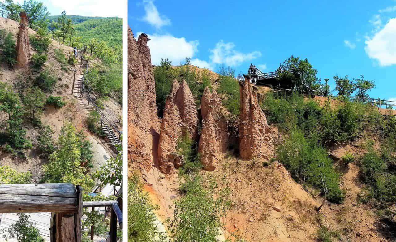 Wooden stairs, the Devil's town