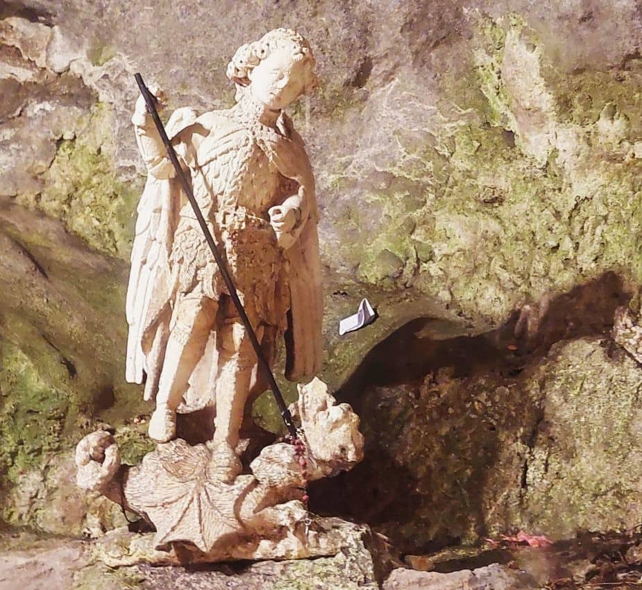 Monte Sant Angelo, Statue of San Michele in the Sanctuary of Saint Michele