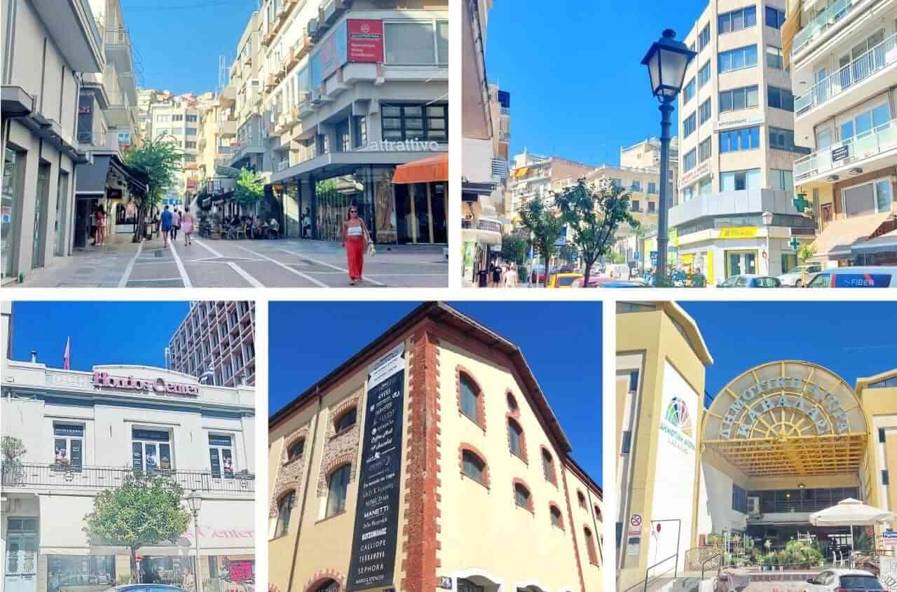 Shops and market in Kavala