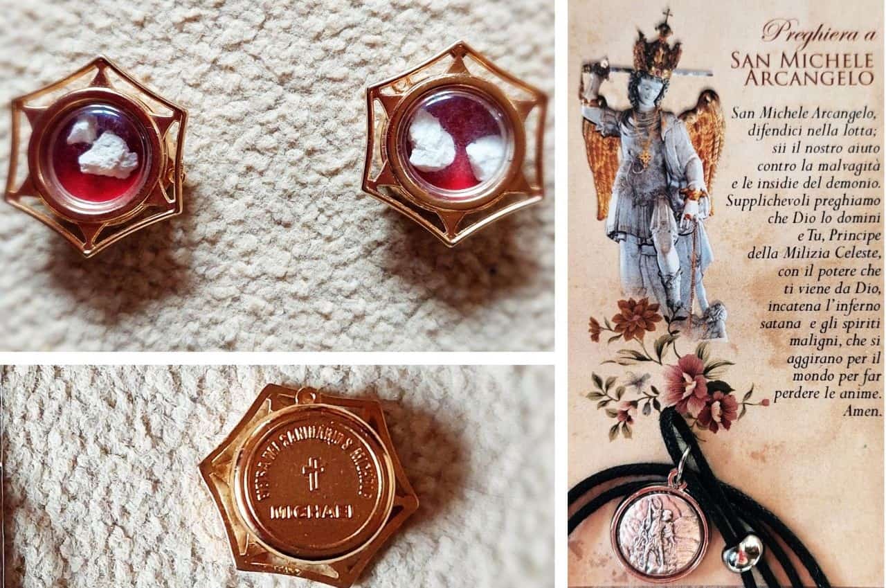 White stones from the Sanctuary San Michele, Monte Sant Angelo