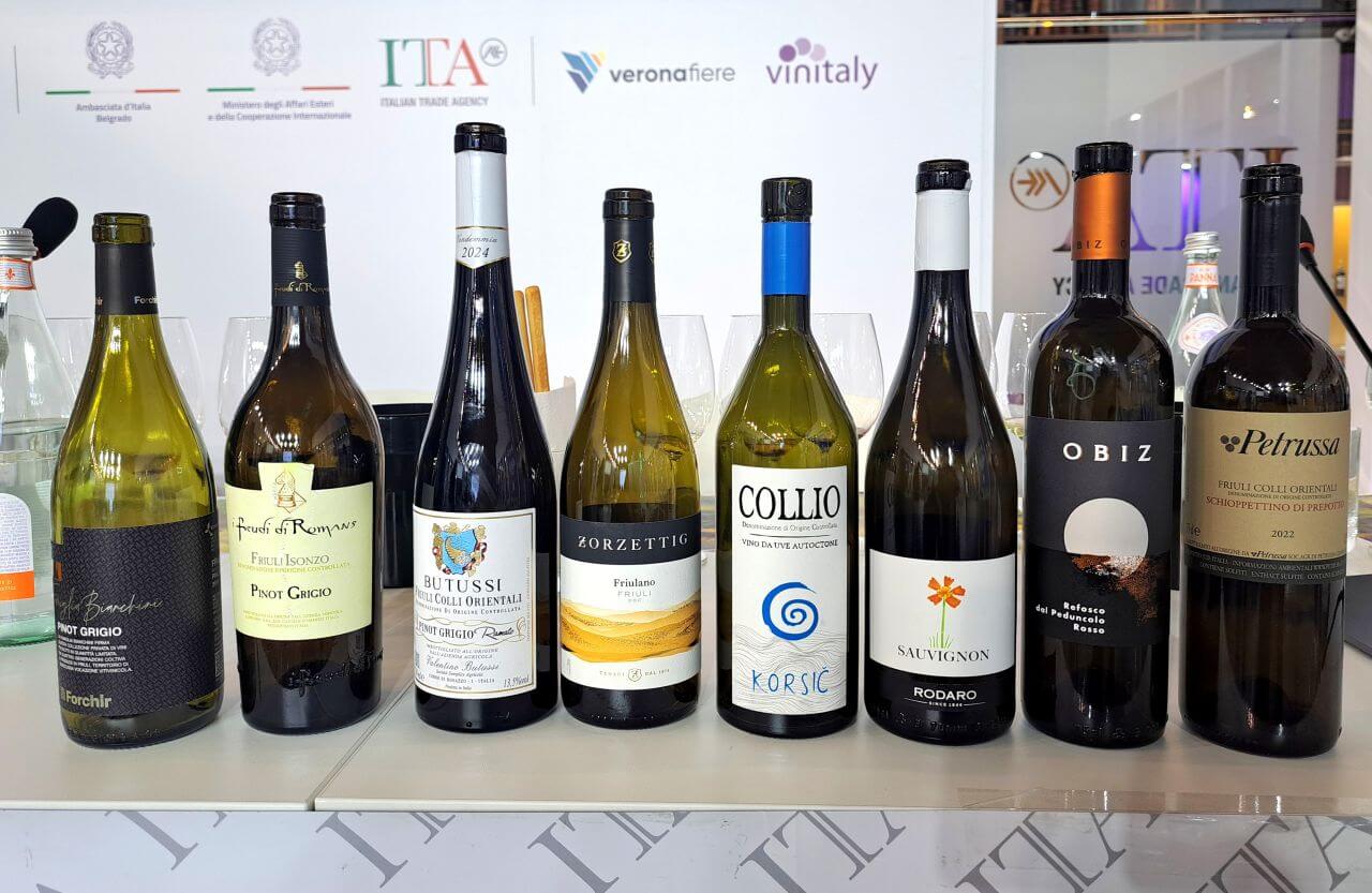 ITA, Masterclass Wine Vision by Open Balkan fair, Italian vines from terroir Friuli Venezia Giulia