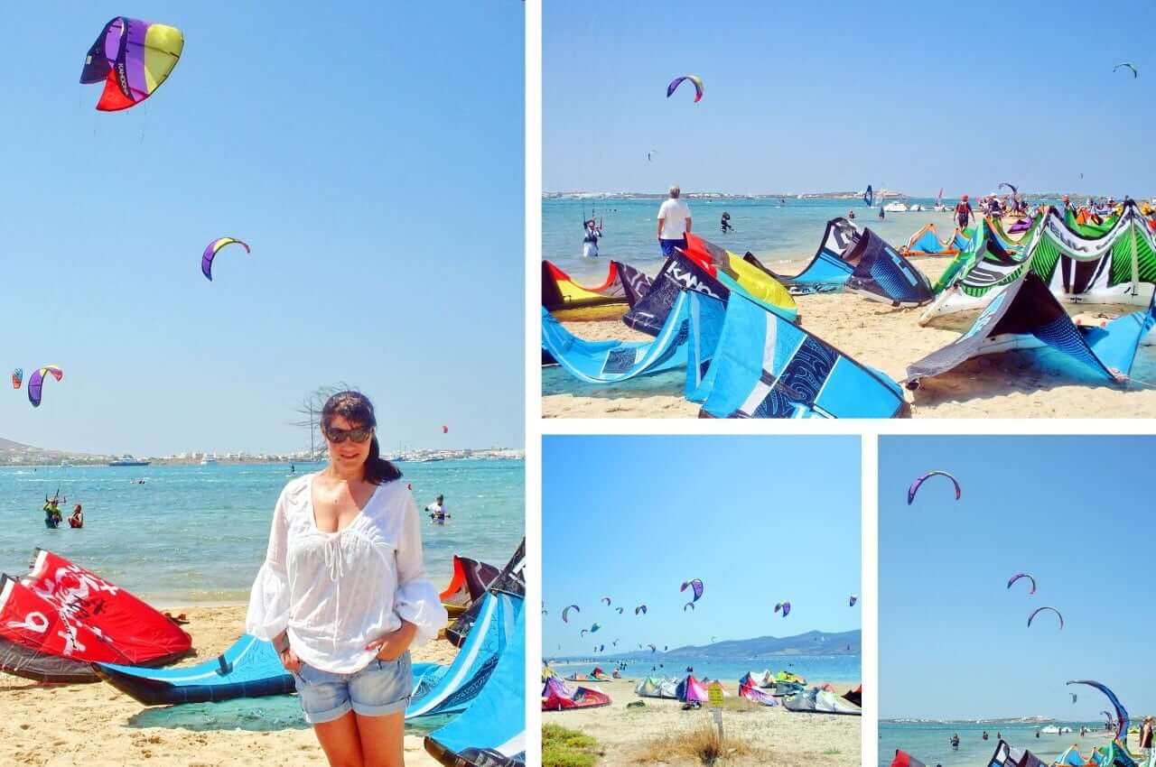 Pounta Beach and kitesurfing, Paros