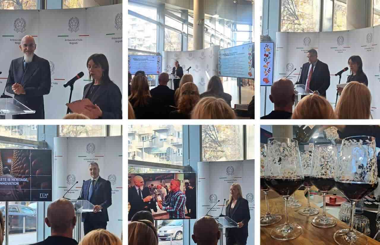 Press conference, the Week of Italian Cuisine 2025, Belgrade