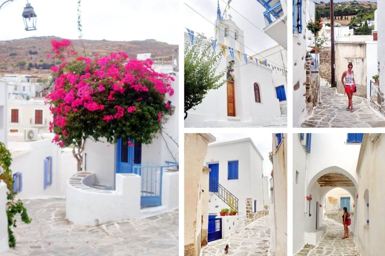 Strolling along the Lefkes village, Paros