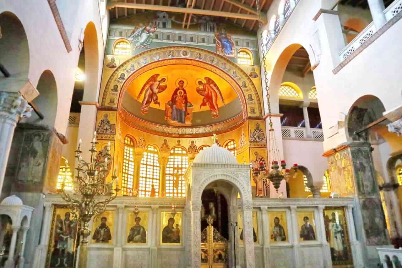 Thessaloniki, inside the Church of Saint Demetrius