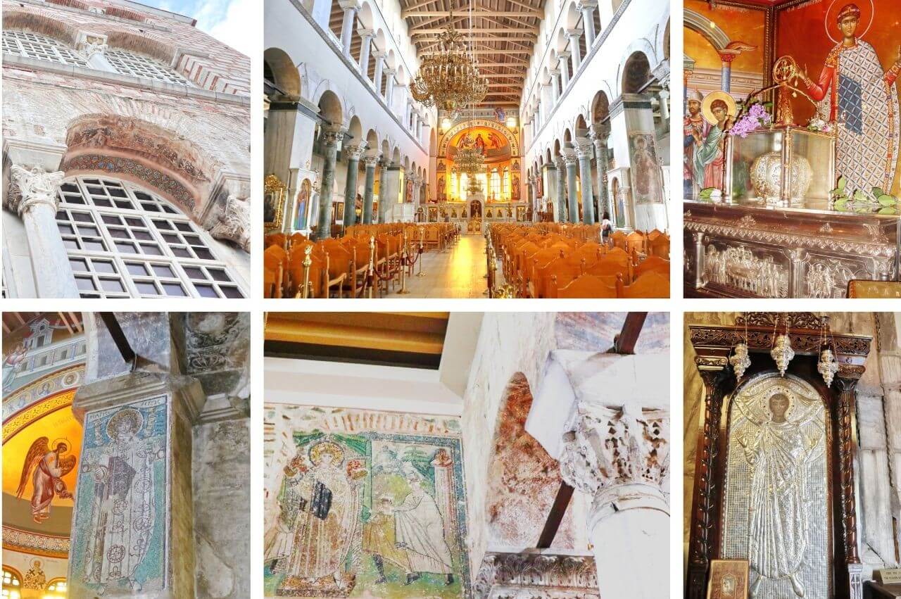 Thessaloniki, interior of the Church of Saint Demetrius