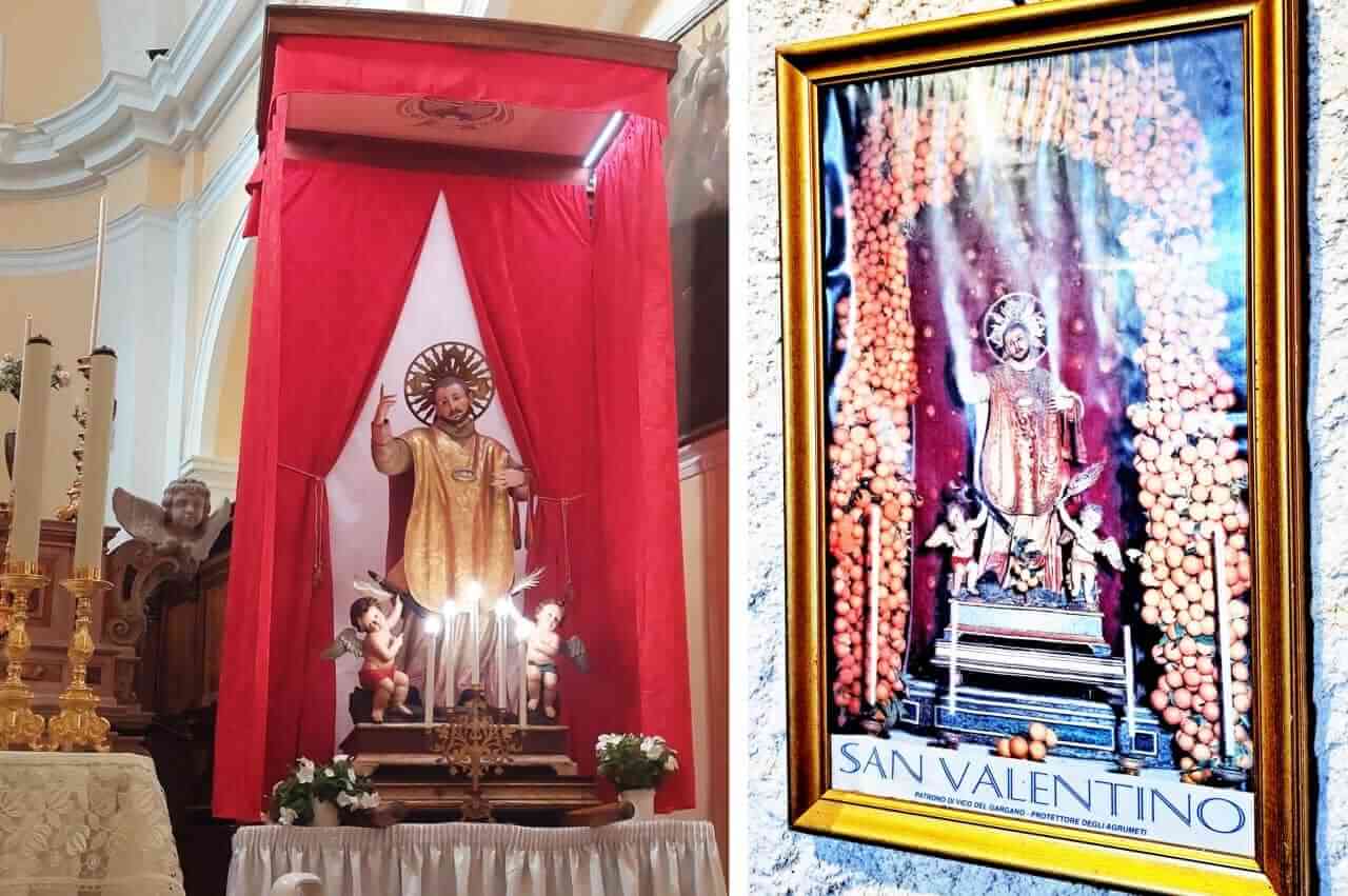 Puglia, Vico del Gargano, Chiesa Matrice, Statue of Saint Valentine, Viko del Gargano