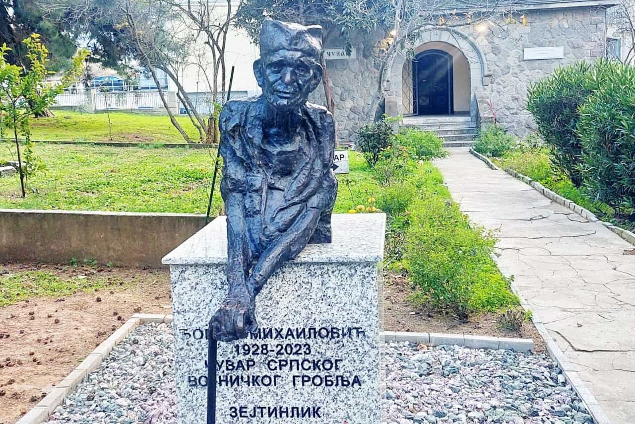 Memorial bust of Đorđe Mihailović, Zeitenlik, the Serbian Military cemetery