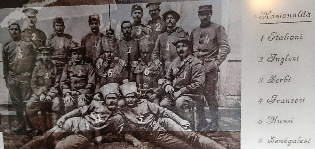 Thessaloniki, photo with Allied soldiers, the Museum of White Tower