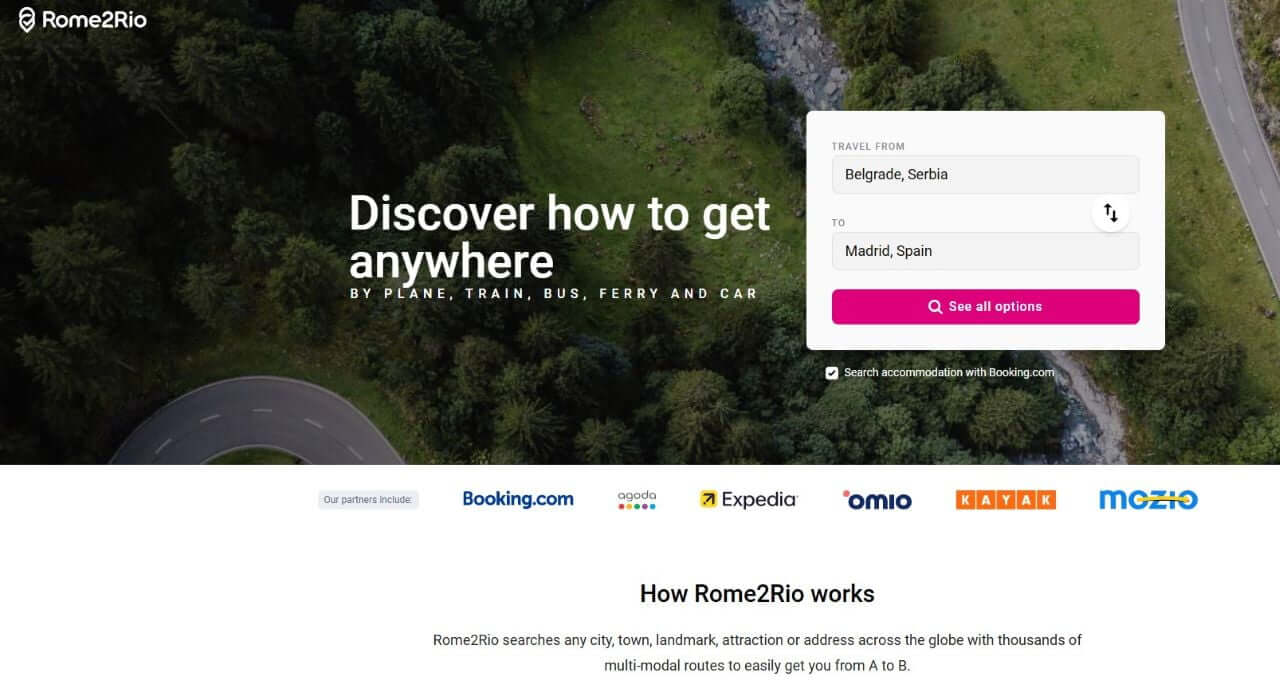 Rome2Rio, travel apps