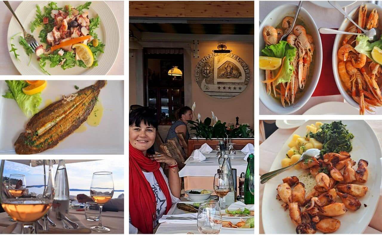 Piran, delicious seafood in the Restaurant Pavel