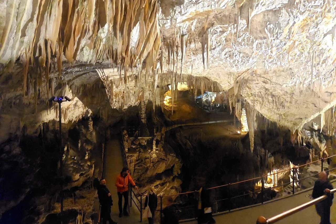 Inside the Postojna Cave