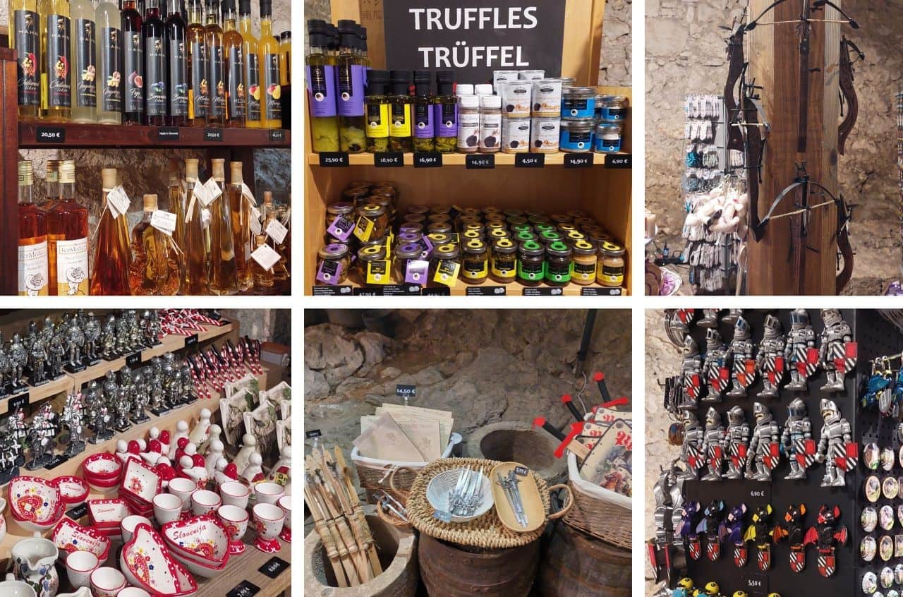 Souvenirs at the Predjama Castle