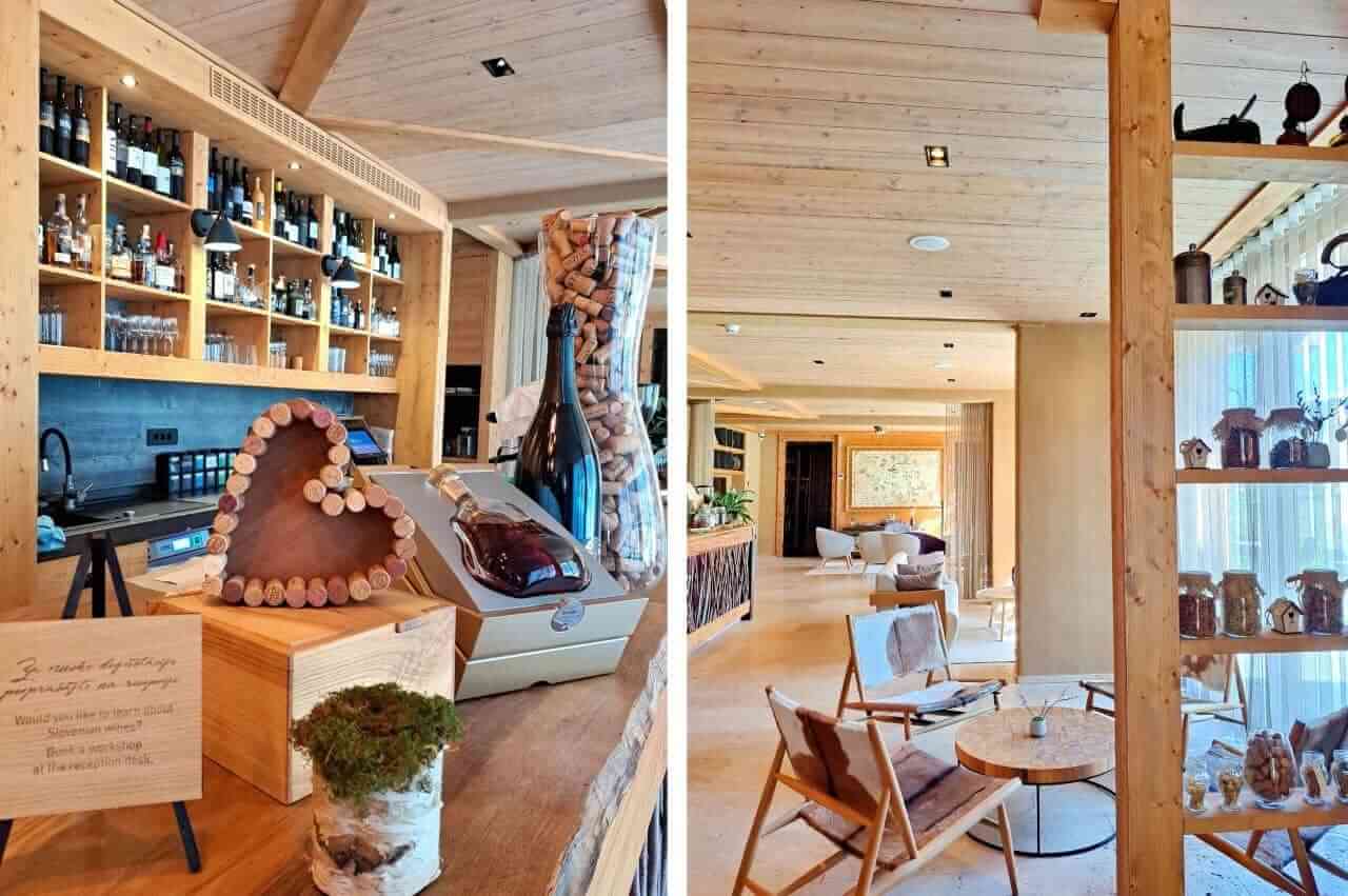The interior of the Vila Planinka, Jezersko