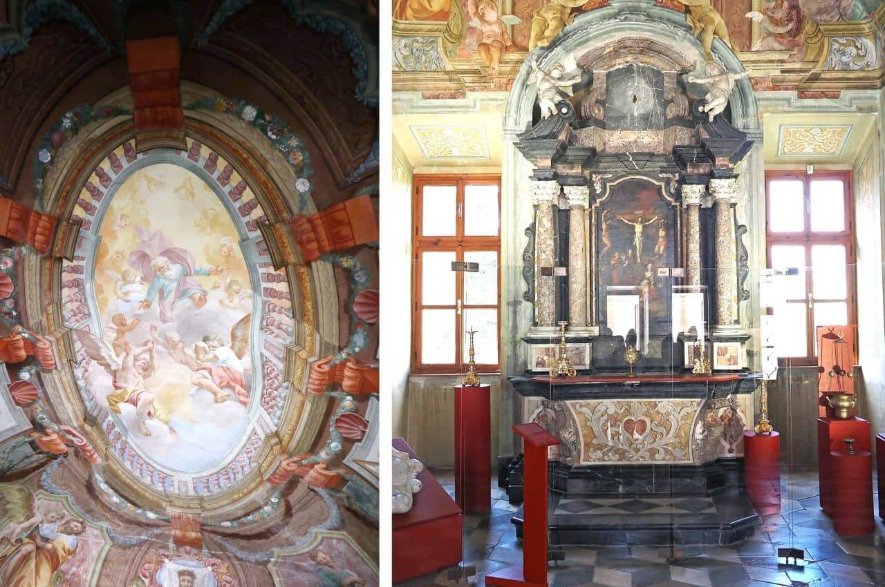The Chapel of St. Cross, Kapela Svetog Križa, Brežice Castle (right photo Nikola Zoko)
