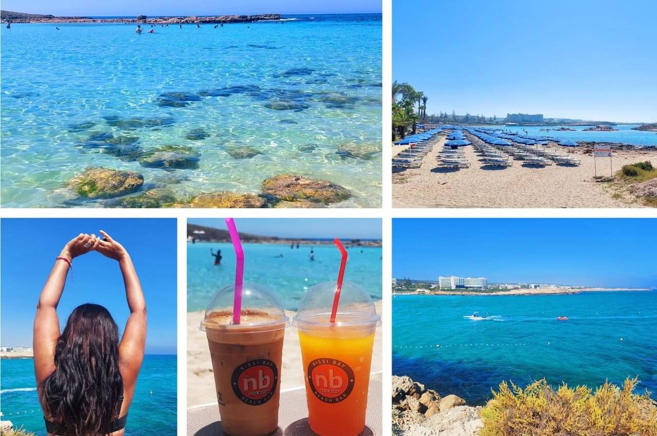 Cyprus, turquoise water on the Nissi Beach