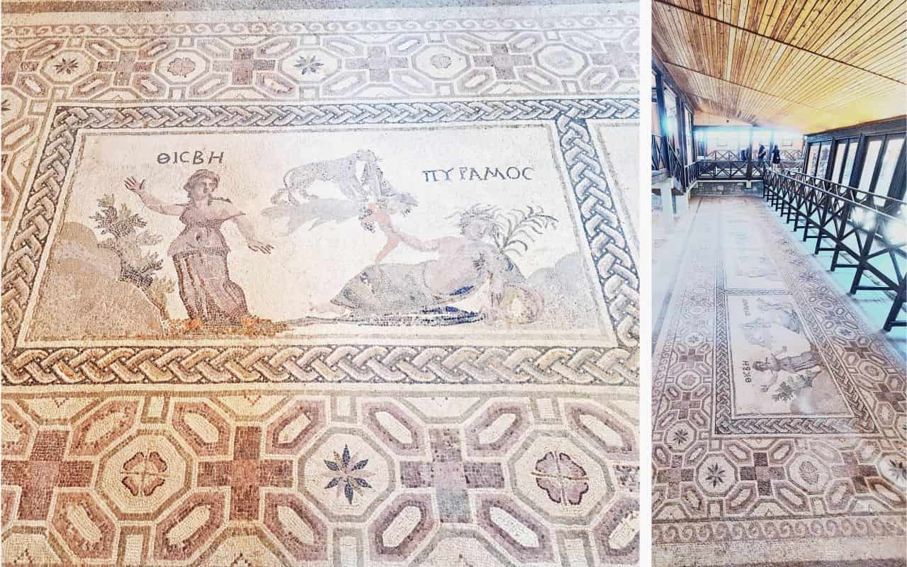 CY Paphos, House of Dionysos, Pyramos and Thisbe mosaic