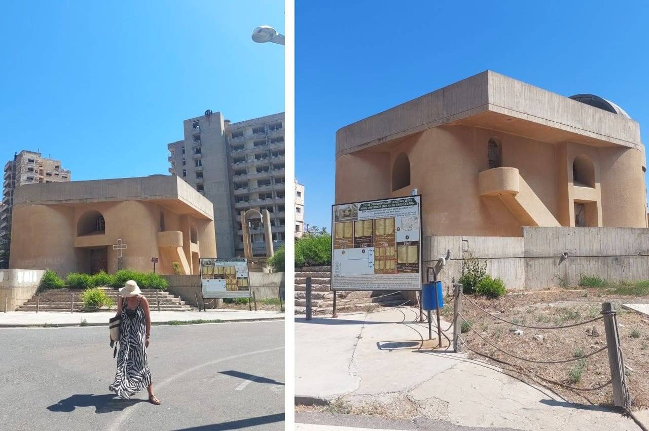 Abandoned Agia Trias Church in Varosha, Cyprus