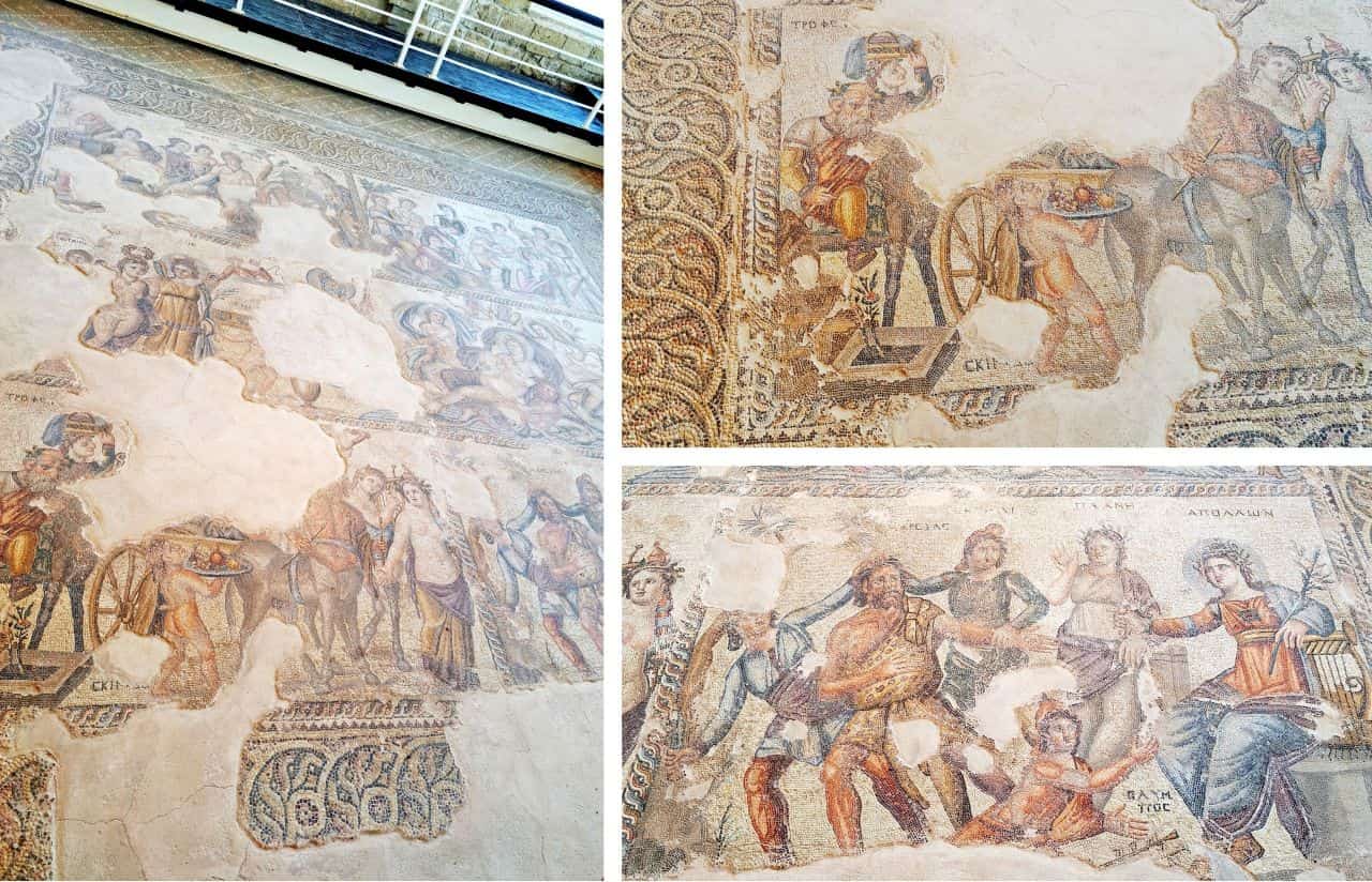 CY Paphos, House of Aion mosaic, Dionysian procession, and the judgement of Marsyas