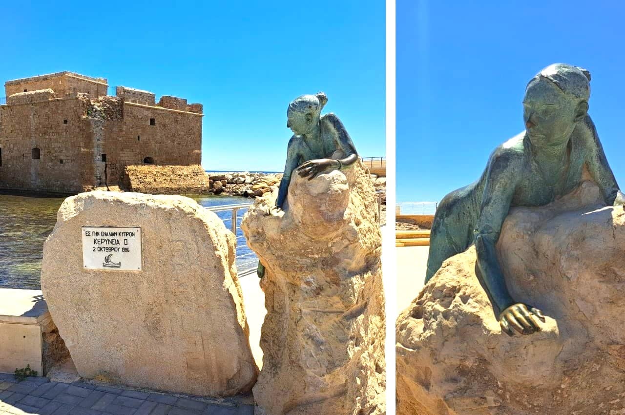 Cypros, Paphos Harbour, Modern Aphrodite Statue