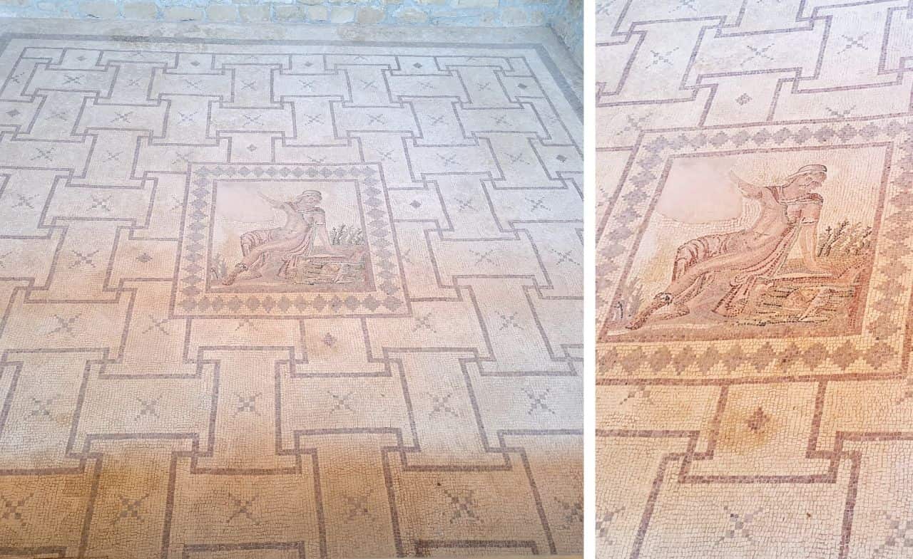Cyprus, Arch.. Park of Kato Paphos, House of Dionysos, Narcissos mosaic