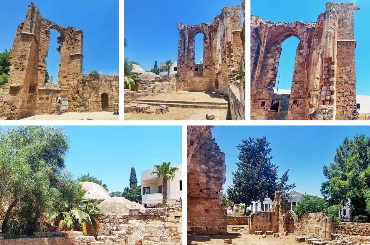 Cyprus, Famagusta, Cafer Pasha Hammam and remains of the Franciscan Monastery