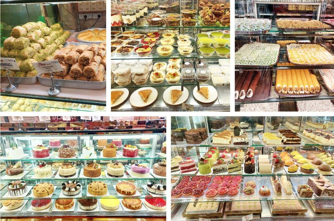 Cyprus, Famagusta, desserts at the Petek Patisserie