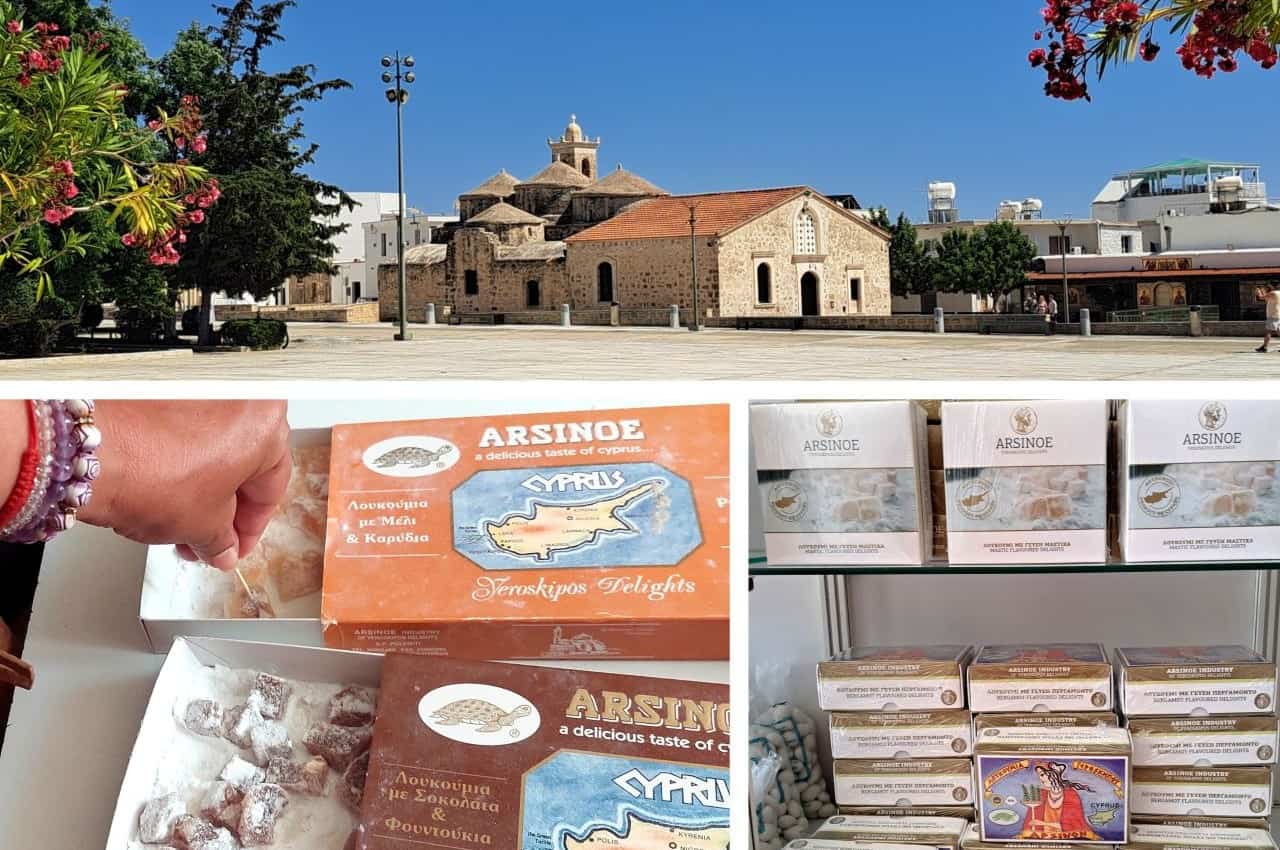 Cyprus, Geroskipou village, Agia Paraskevi Byzantine Church and Arsinoe delight