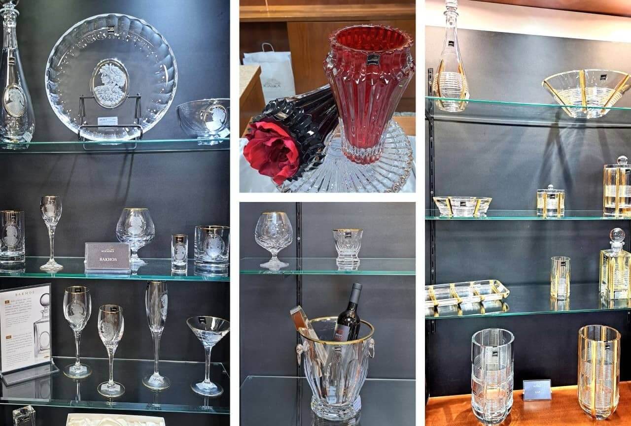 Crystal products, Staklarna Rogaška, Showroom
