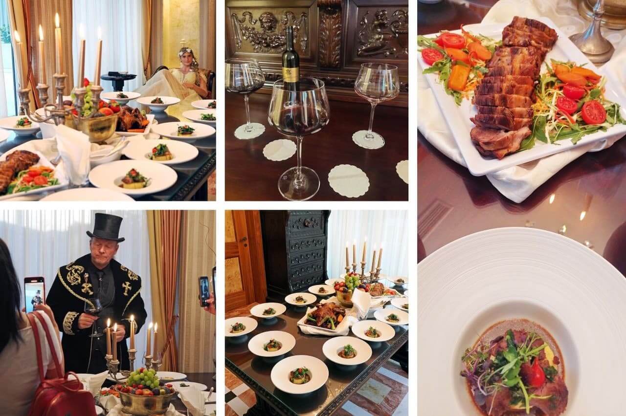Dinner time at the Royal suites, Grand Donat Hotel Superior, Rogaška Slatina