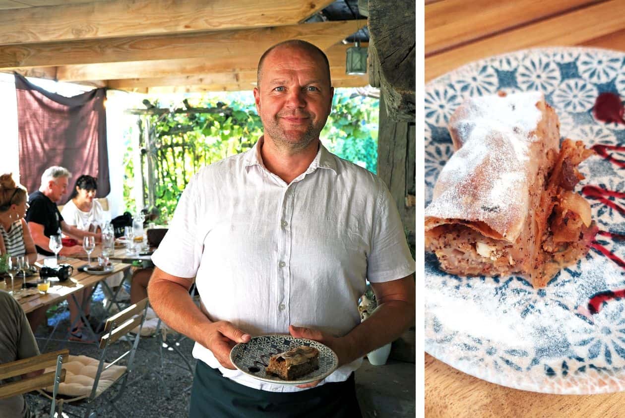 Pomona dessert, Janko Zupanec, photo Nikola Zoko, and Natania Travel