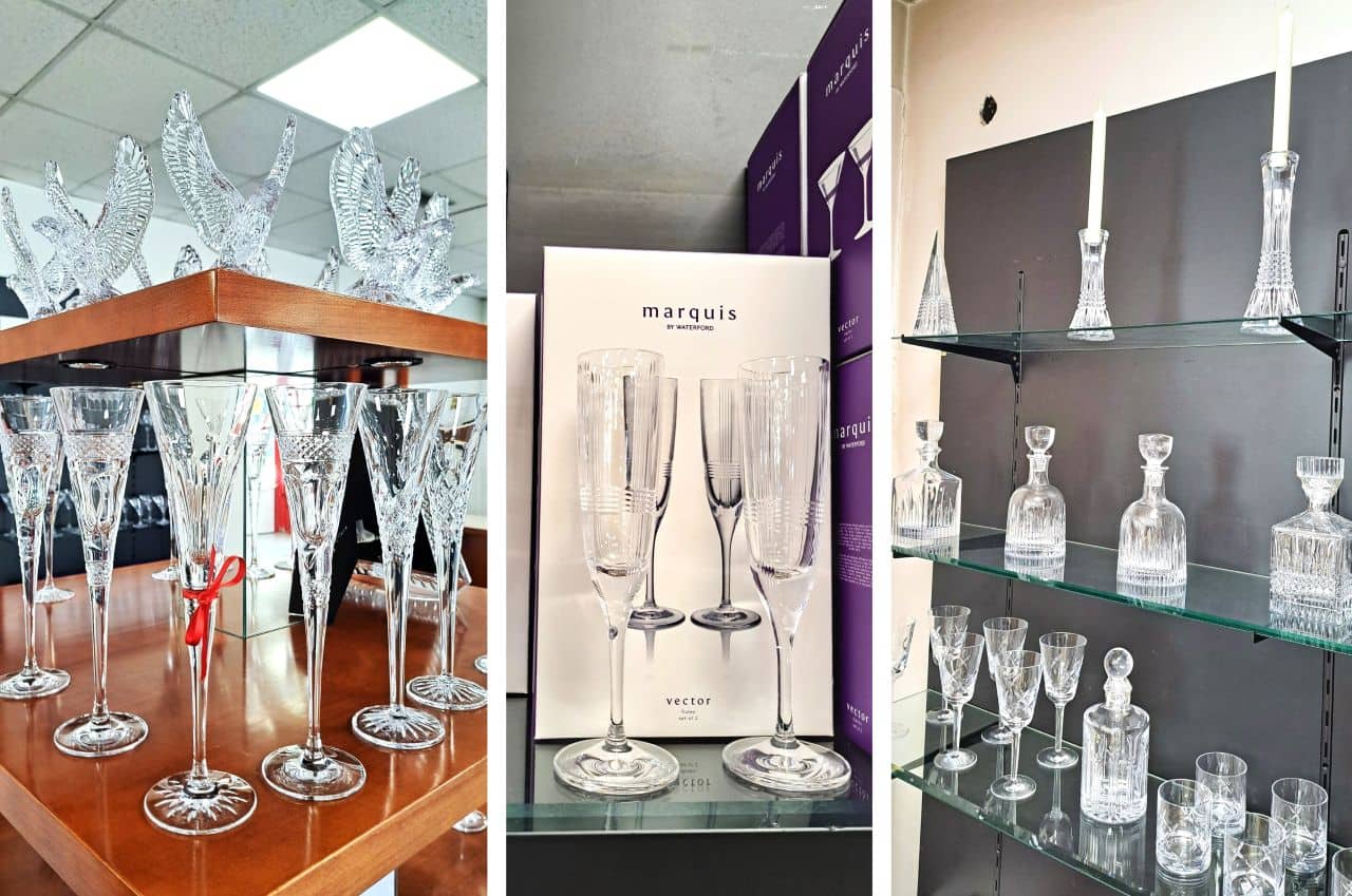 Slovenia, Crystal glasses, Outlet shop at the Staklarna Rogaška