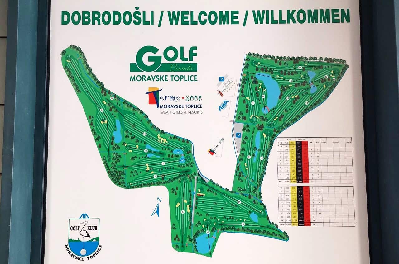 Golf Livada Moravske Toplice map