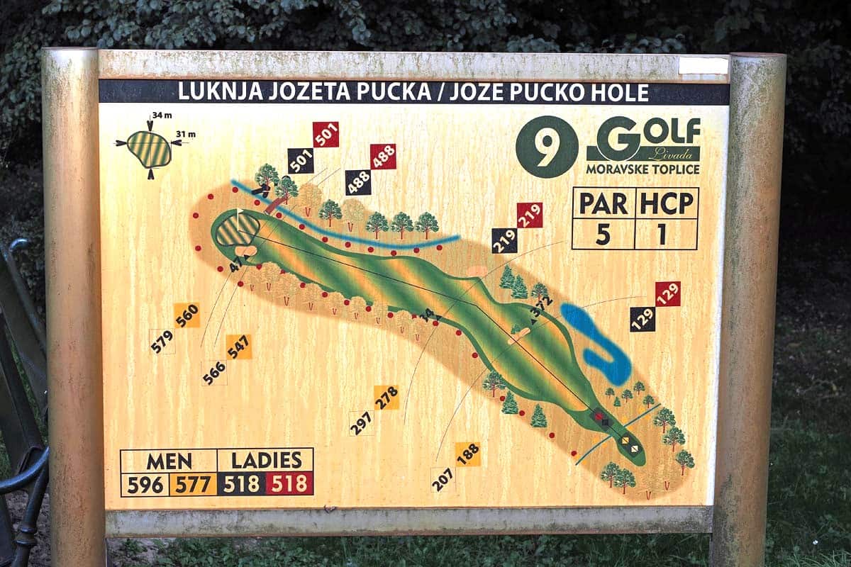 Golf Livada Moravske Toplice, 9th hole, photo Nikola Zoko